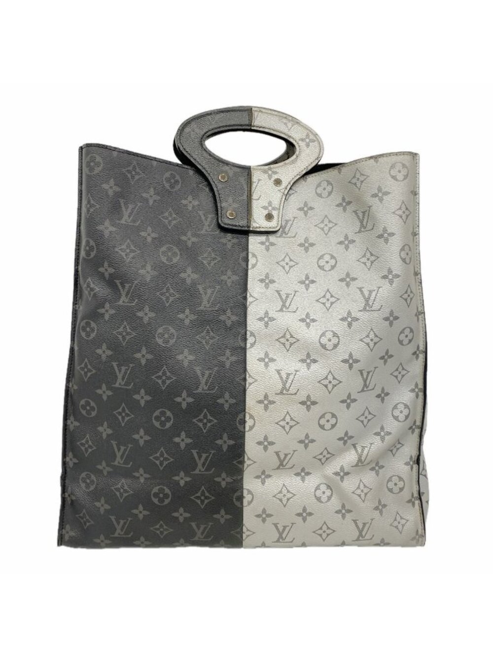 Louis Vuitton Tote Monogram Eclipse Split Black Gray